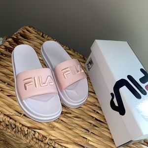 Drifter Bold Fila Slides - baby pink